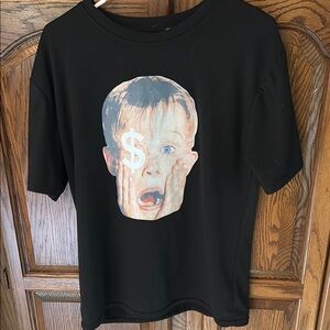 Black Macauley Caulkin Women’s Shirt with Graphic Print Tee